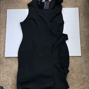 Fashion Nova long black dress size L